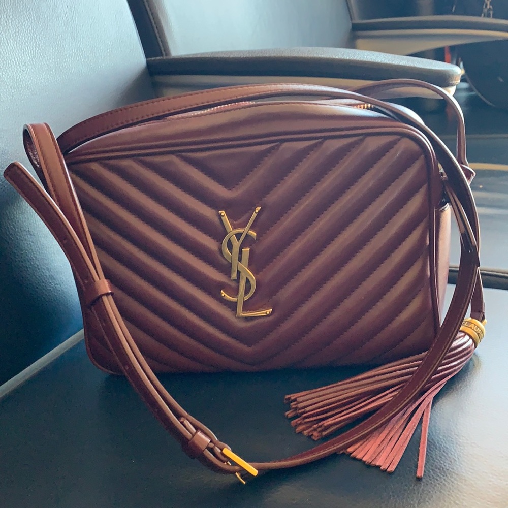 YSL Lou quilted camera bag